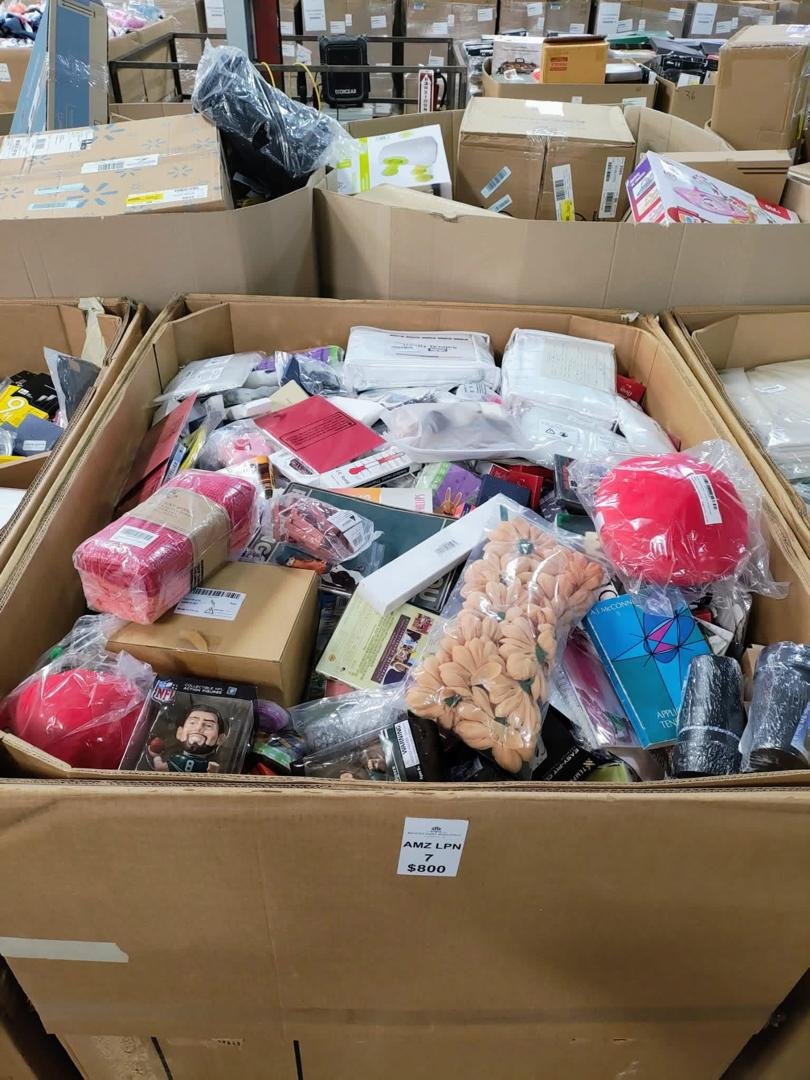 1 Amazon LPN mixed pallet $800 unboxing 600-800 items wholesale
